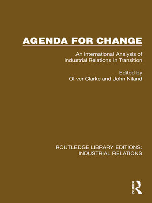 cover image of Agenda for Change